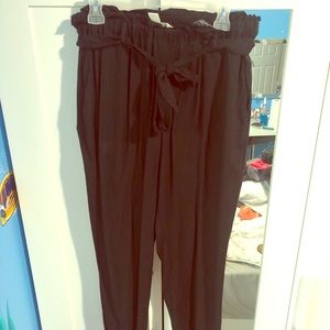 Paper bag dress pants